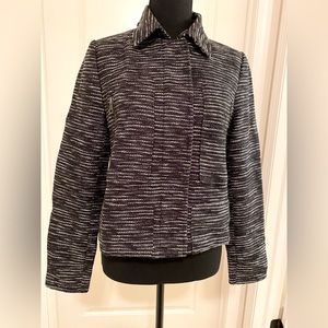 Banana Republic Tweed Moto Jacket Blazer Sz S